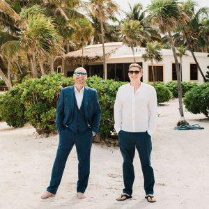 Corinna and Michael & Franziska and Steffen Beach Wedding