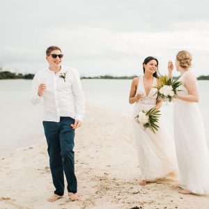 Corinna and Michael & Franziska and Steffen Beach Wedding