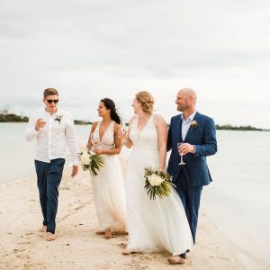 Corinna and Michael & Franziska and Steffen Beach Wedding