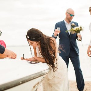 Corinna and Michael & Franziska and Steffen Beach Wedding