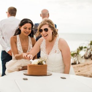 Corinna and Michael & Franziska and Steffen Beach Wedding