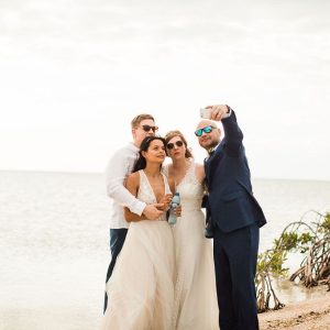 Corinna and Michael & Franziska and Steffen Beach Wedding