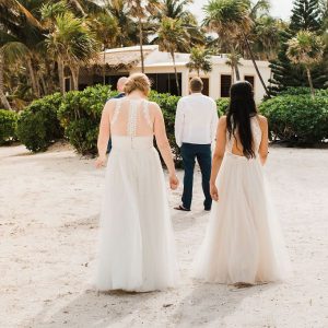 Corinna and Michael & Franziska and Steffen Beach Wedding