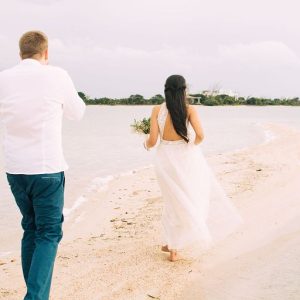 Corinna and Michael & Franziska and Steffen Beach Wedding