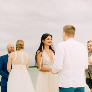 Corinna and Michael & Franziska and Steffen Beach Wedding