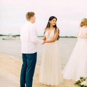 Corinna and Michael & Franziska and Steffen Beach Wedding