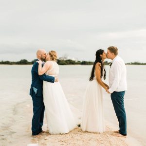 Corinna and Michael & Franziska and Steffen Beach Wedding