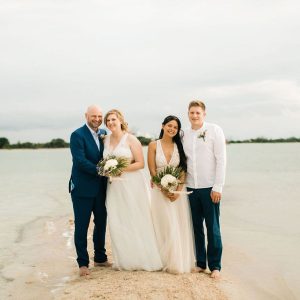 Corinna and Michael & Franziska and Steffen Beach Wedding