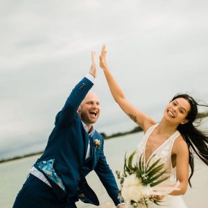 Corinna and Michael & Franziska and Steffen Beach Wedding