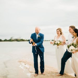 Corinna and Michael & Franziska and Steffen Beach Wedding