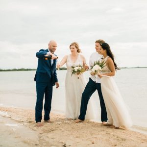 Corinna and Michael & Franziska and Steffen Beach Wedding