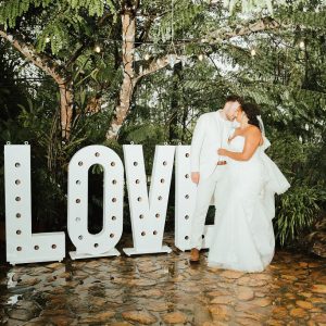Brittnee and Jared Rainforest Wedding at Butterfly Falls