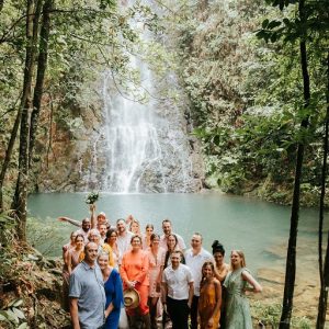 Brittnee and Jared Rainforest Wedding at Butterfly Falls