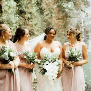 Brittnee and Jared Rainforest Wedding at Butterfly Falls