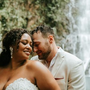 Brittnee and Jared Rainforest Wedding at Butterfly Falls
