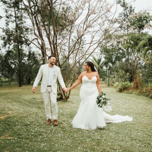 Brittnee and Jared Rainforest Wedding at Butterfly Falls