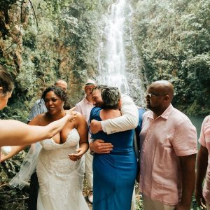 Brittnee and Jared Rainforest Wedding at Butterfly Falls