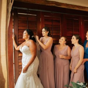 Brittnee and Jared Rainforest Wedding at Butterfly Falls