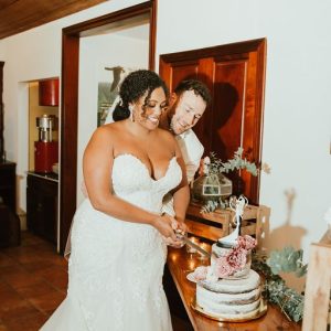 Brittnee and Jared Rainforest Wedding at Butterfly Falls