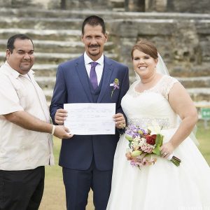 Lani and Larry Mayan Temple Wedding