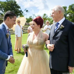 Courtnie and Steve Mayan Ruin and Beach Wedding