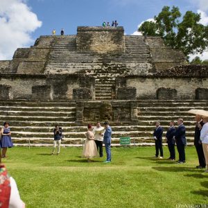 Courtnie and Steve Mayan Ruin and Beach Wedding