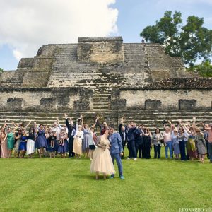 Courtnie and Steve Mayan Ruin and Beach Wedding