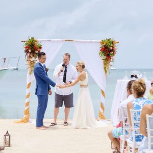 Brittany and Justin Caye Caulker Wedding