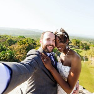 Alycia and Bartley Jungle Wedding