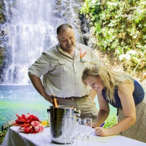 Bob and Cindy Waterfall Wedding