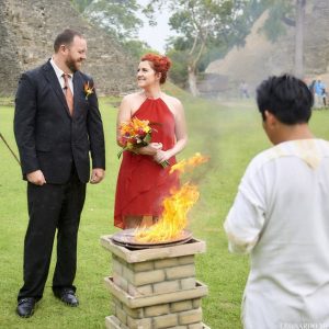 Heather and Greg Mayan Temple Wedding