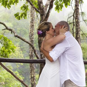 Terri and Patrick Rain Forest Wedding