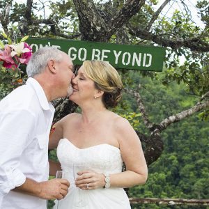 Terri and Patrick Rain Forest Wedding