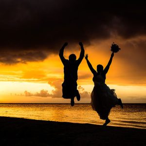 Jamie and Jonathan St. George's Caye Wedding