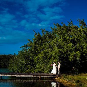 Jamie and Jonathan St. George's Caye Wedding