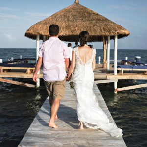 Victoria and Peter Caye Caulker Wedding