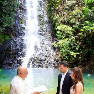 Tara and Chris Adventure Waterfall Wedding