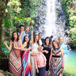 Tara and Chris Adventure Waterfall Wedding