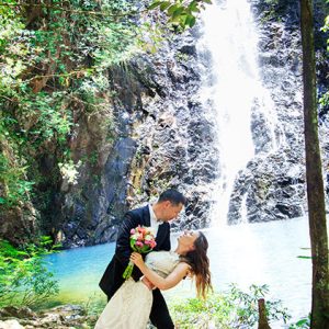 Tara and Chris Adventure Waterfall Wedding
