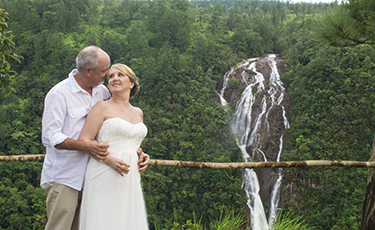 Terri and Patrick Rain Forest Wedding