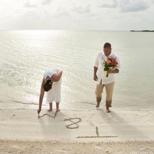 Tracy and Michael Sandbar Wedding