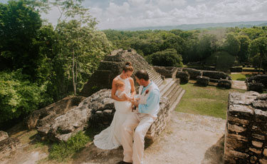 Arlene and Michael Caracol Wedding