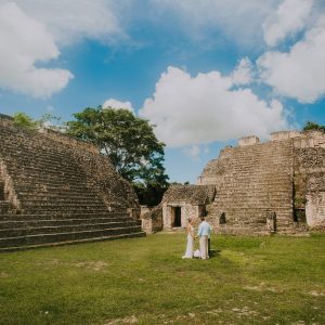 Arlene and Michael Caracol Wedding