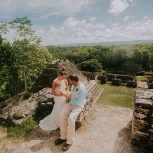 Arlene and Michael Caracol Wedding