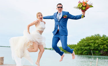 Brittany and Justin Caye Caulker Wedding