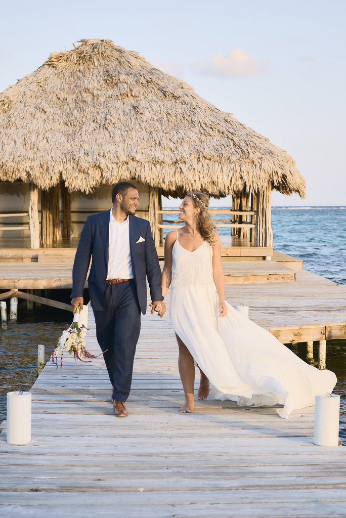 A Lush Waterfront Ceremony in San Pedro, Belize