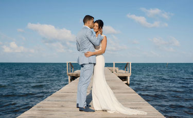 Danielle and Jon Caye Caulker Wedding