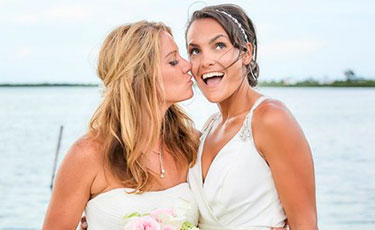 Deahna and Natalie Beachside Wedding