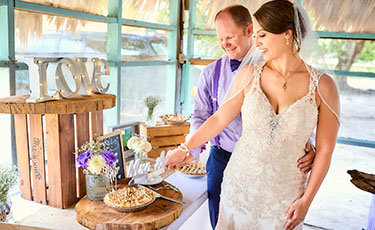 Emily and Spence Sandhill Belize Wedding