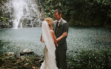 Intimate Waterfall Wedding: Emma and Lee